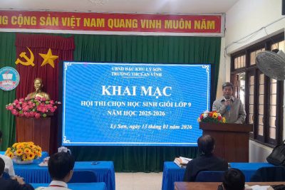 TRƯỜNG THCS AN VĨNH TỔ CHỨC HỘI THI CHỌN HỌC SINH GIỎI LỚP 9 NĂM HỌC 2025–2026