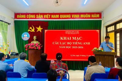 SINH HOẠT CÂU LẠC BỘ TIẾNG ANH – SÂN CHƠI BỔ ÍCH, SÁNG TẠO CHO HỌC SINH TRƯỜNG THCS AN VĨNH