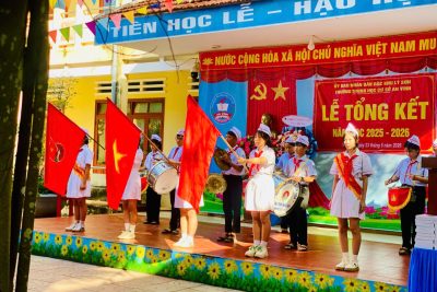 TRƯỜNG THCS AN VĨNH TỔ CHỨC LỄ TỔNG KẾT  NĂM HỌC 2025 – 2026